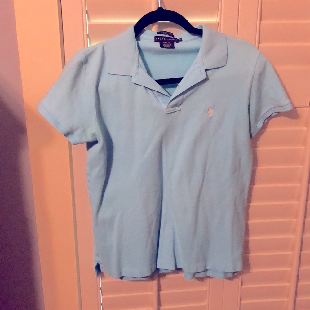 Baby blue Ralph Lauren polo